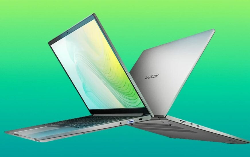 What are the key features of Saudi Arabia first laptop equipped with artificial intelligence?