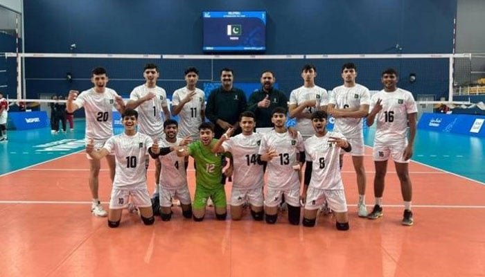 Pakistan volleyball team defeats Saudi Arabia in Asian Youth Games 2025