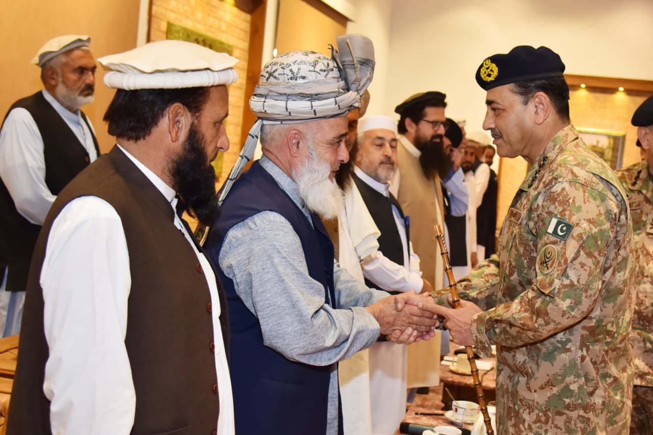 Field Marshal Syed Asim Munir holds interactive session with tribal elders in Peshawar