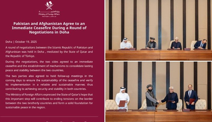Pakistan, Afghanistan agree to immediate ceasefire, confirms Qatari Foreign Ministry