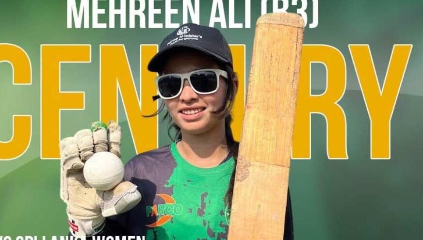 Pakistan’s batter Mahreen Ali sets world record