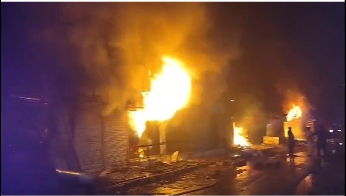 Goods worth millions of rupees reduce to ashes in Rawat