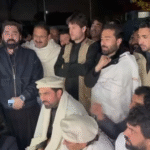 PTI staged protest near adial jail