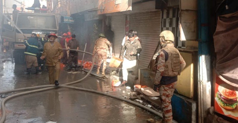 fire erupts in Achakzai market