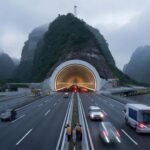 China has set a new global record in the field of construction by completing a 22.13-kilometre-long highway tunnel.