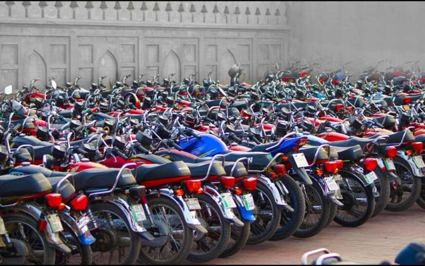 Peshawar has more than 100,000 bike riders but only a small number registered themselves for official records.
