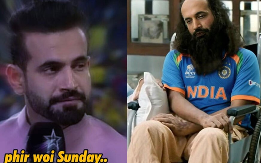 Pakistani social media users targeted Irfan Pathan with memes and jokes about his famous "Sunday" comment after India lost to South Africa.