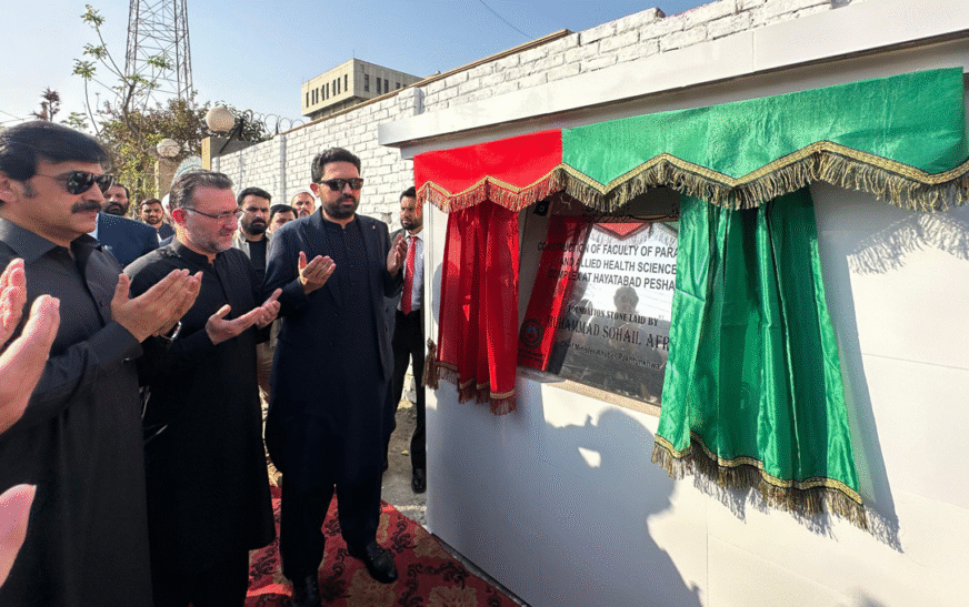 KP govt lays foundation stone of Rs 2.9 million multi-storey health sciences complex
