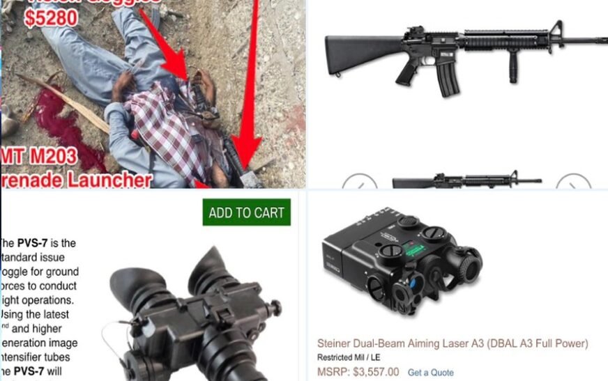 Afghan military weapons