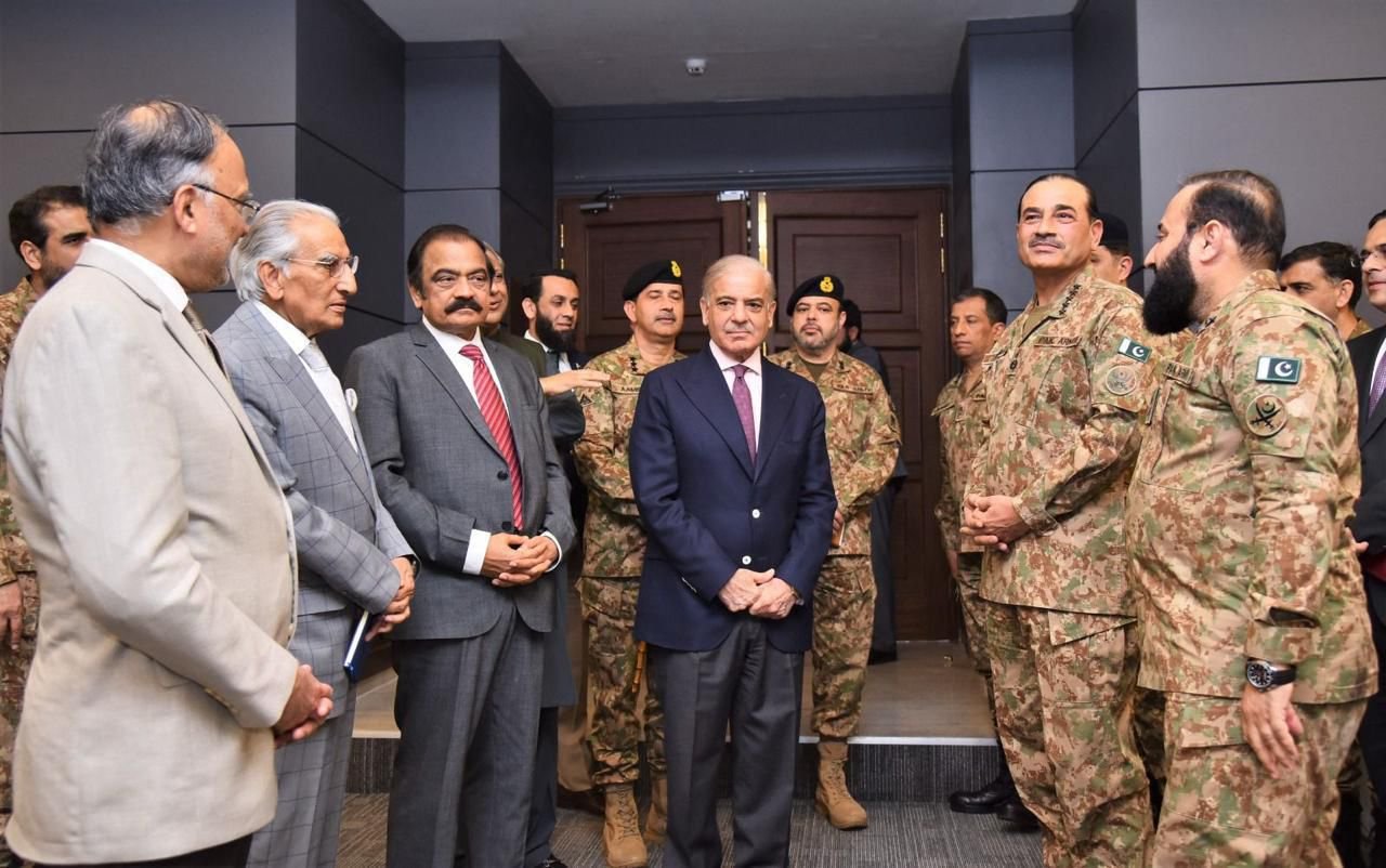 PM Shehbaz calls for zero tolerance against Fitna al-Khawarij and Afghan Taliban actions during GHQ visit