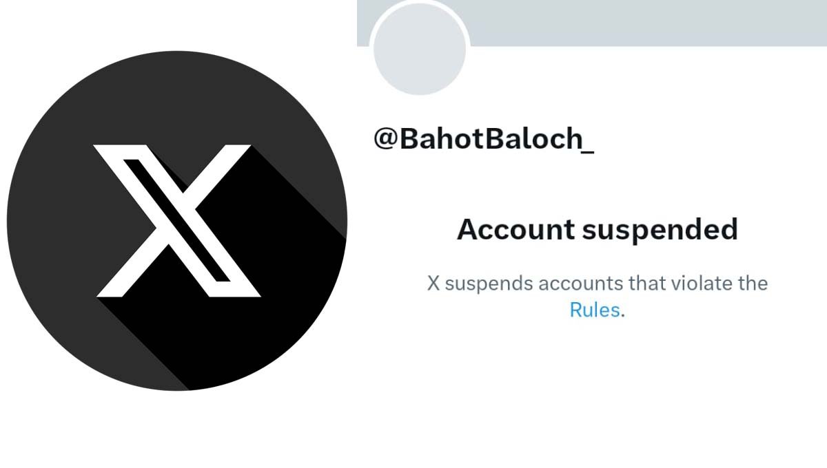 Anti-Pakistan propaganda X account “Bahut Baloch” permanently suspended