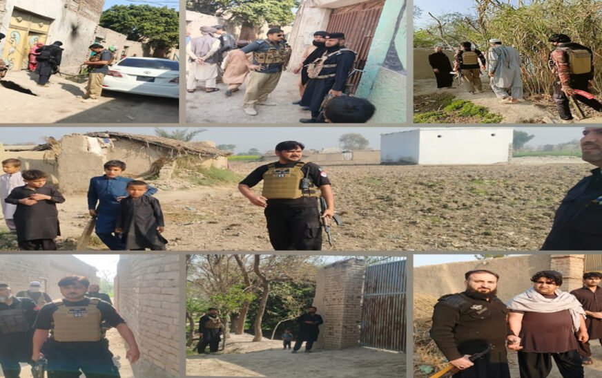 The police conduct a widespread operation that targets illegal Afghan residents who currently exist throughout Bannu District. 