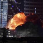 A powerful explosion caused by an Iranian ballistic missile strike has shaken southern Israel, triggering panic among residents.