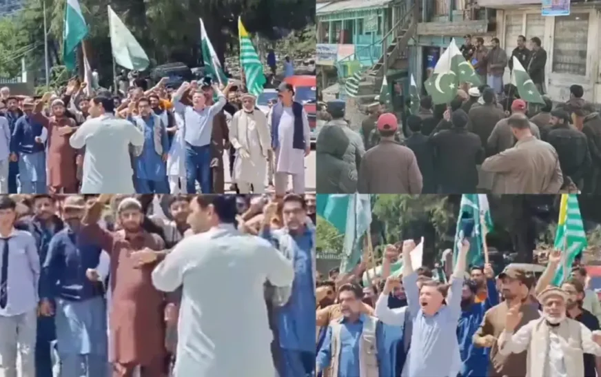 Thousands of Kashmiris took to the streets to express their solidarity with the Pakistan Army. Potesters praised the sacrifices of forces.