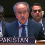 The United Nations Permanent Representative from Pakistan Asim Iftikhar Ahmad requested an immediate stop to fighting in Iran.