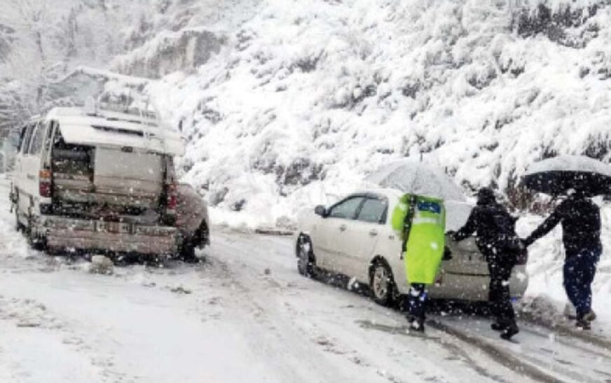 rain and snowfall in KP