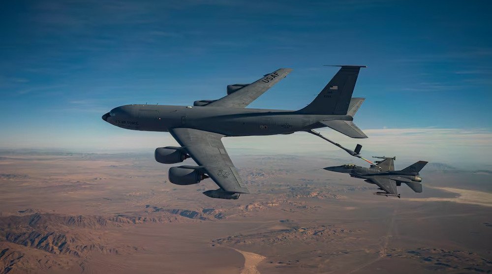 Iraqi resistance group strike down US Air Force KC-135 aircraft in western Iraq