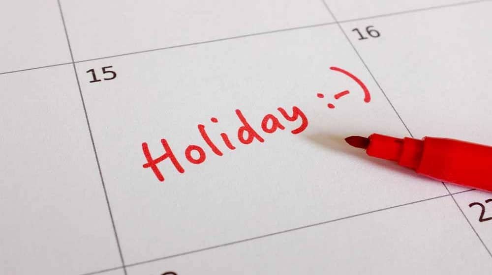 Govt issues notification for weekly holidays