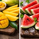 water melon and mango