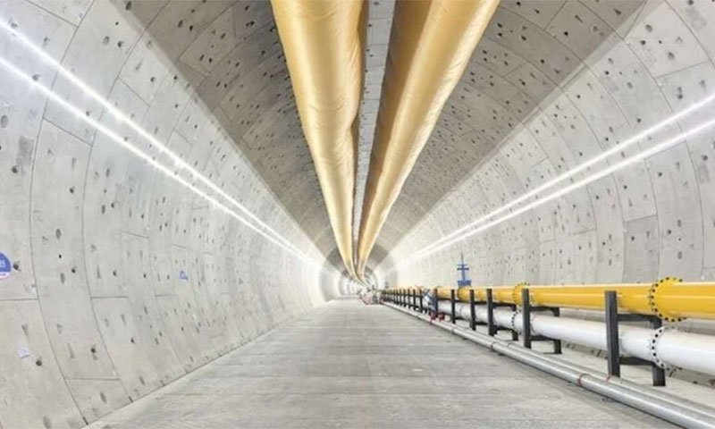 Where is the world deepest underwater high speed rail tunnel?