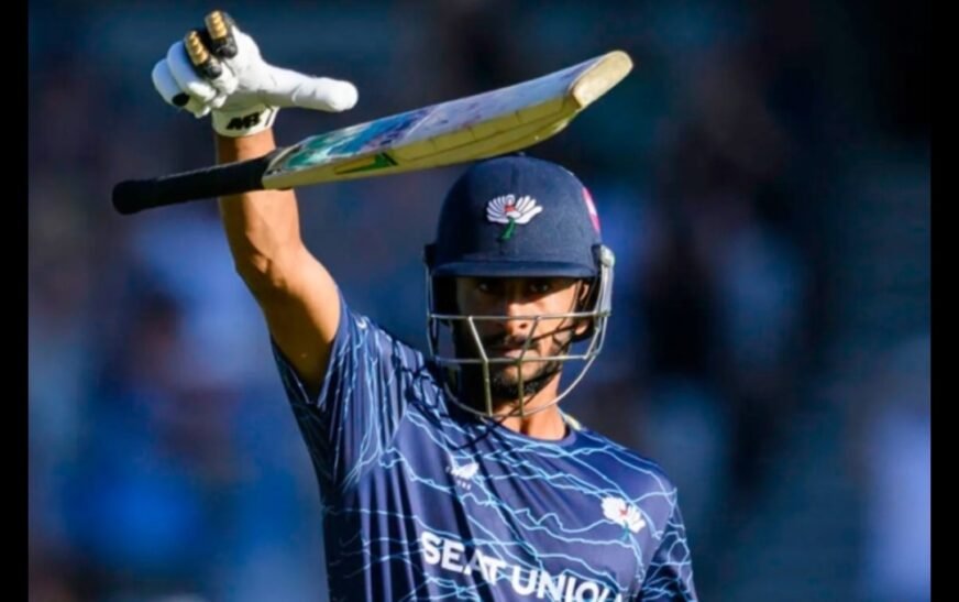 Pakistan’s Hasan Ali produced a match-winning late cameo to guide Yorkshire to a dramatic two-wicket victory over Derbyshire in a closely contested county match.