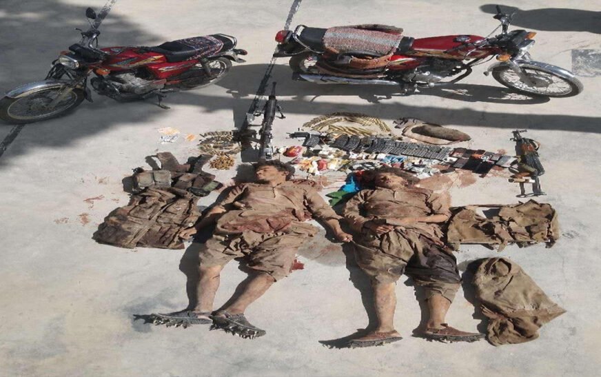 Security forces in Balochistan successfully foiled an attempted terrorist operation targeting a major highway near Rodinjo Cross, preventing potential damage to vehicles and infrastructure. Two armed assailants were killed during the ensuing action.