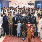 Inspector General of Police (IGP) Khyber Pakhtunkhwa, Zulfiqar Hameed, distributed residential plot allotment letters to the families of 67 police martyrs during a special ceremony held in Peshawar on Wednesday.