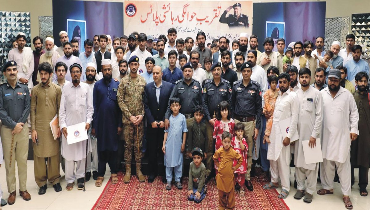 A Salute to Sacrifice: KP Police Distribute Plot Allotment Letters to Martyrs’ Families