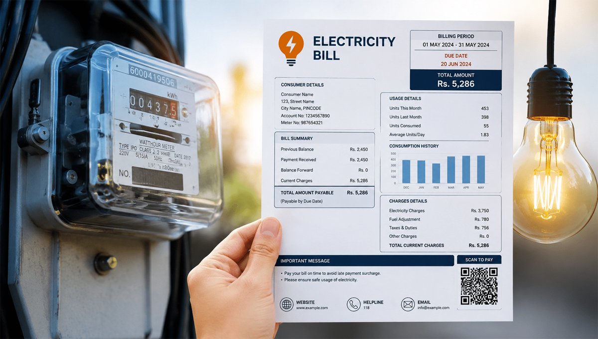 Electricity Bills Made Easy: Govt Introduces Simplified Electricity Bill Format