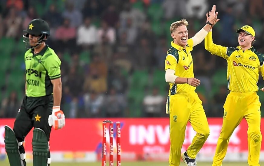 Australia defeated Pakistan by 41 runs in the second match of the three-match One Day International (ODI) series at Qaddafi Stadium, levelling the series 1-1.