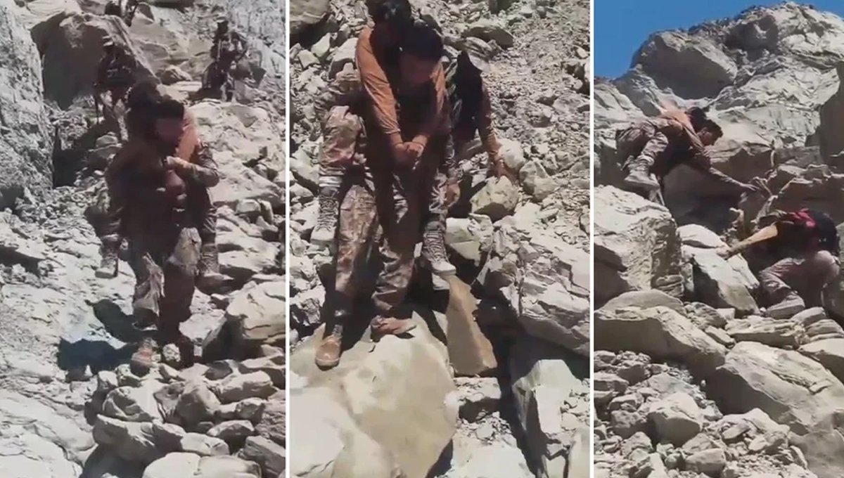 Heroic Moment: Pakistan Army Officer Carries Injured Soldier on Shoulder in Viral Rescue Video
