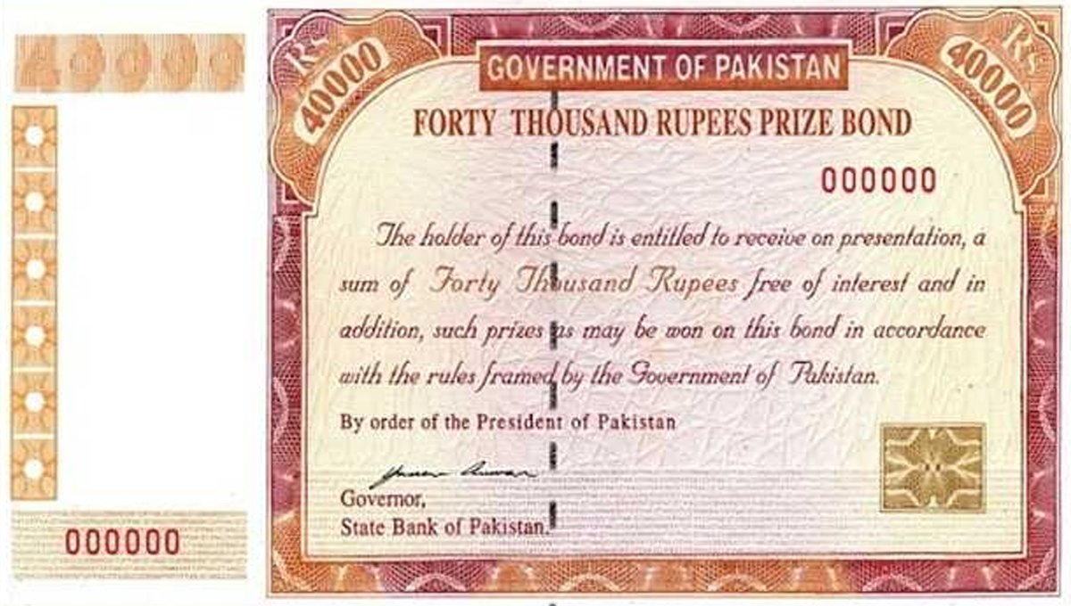Investors Alert: Rs40,000 Prize Bond Draw Date Announced