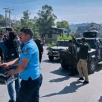 Four law enforcement officers were killed and more than 20 police and security personnel were injured on Saturday in a premeditated attack by armed militants linked to the banned Joint Awami Action Committee (JAAC) in Rawalakot, Azad Jammu and Kashmir, police officials said.