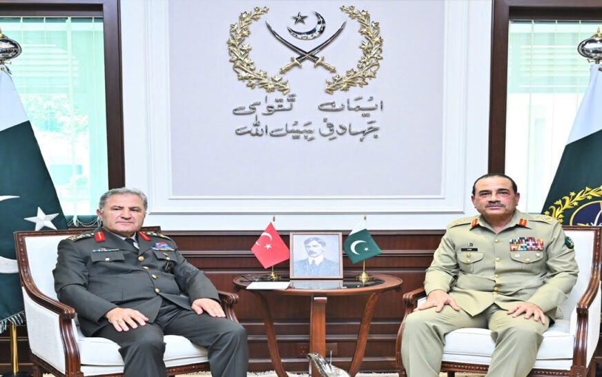 General Metin Tokel, Commander of Turkish Land Forces, called on Field Marshal Syed Asim Munir, NI (M), HJ, COAS & CDF, at General Headquarters (GHQ), Rawalpindi on Thursday.