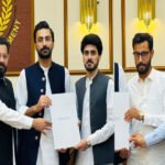 Advisor to the Chief Minister Khyber Pakhtunkhwa (KP) on Agriculture Mian Muhammad Umar addressed a ceremony held for the distribution of appointment letters among newly recruited officers of the Agriculture Department’s On-Farm Water Management Wing and Crop Reporting Wing.