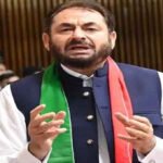 The Speaker of the National Assembly, Sardar Ayaz Sadiq, has suspended Pakistan Tehreek-e-Insaf (PTI) member Iqbal Afridi for the entire budget session following an incident in the House.