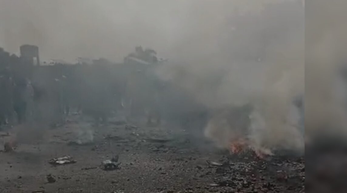 Training aircraft crashes in Tehsil Katling, pilot martyred, co-pilot injured 