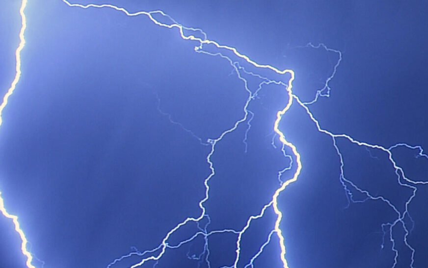 Lightning strikes