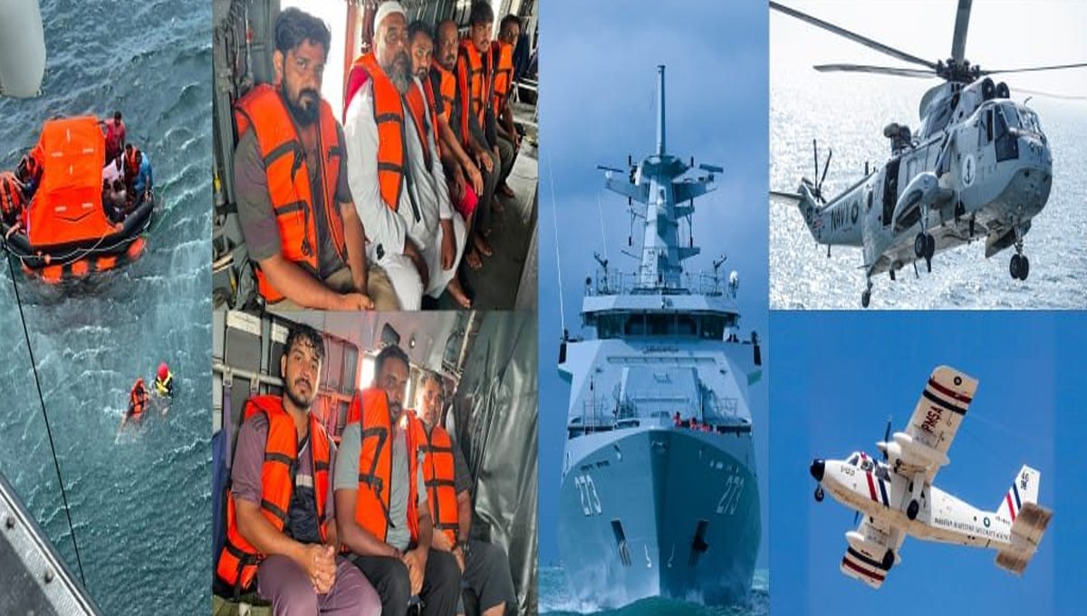 Pakistan Navy Rescues 20 Crew Members After Cargo Boat Sinks Near Ormara