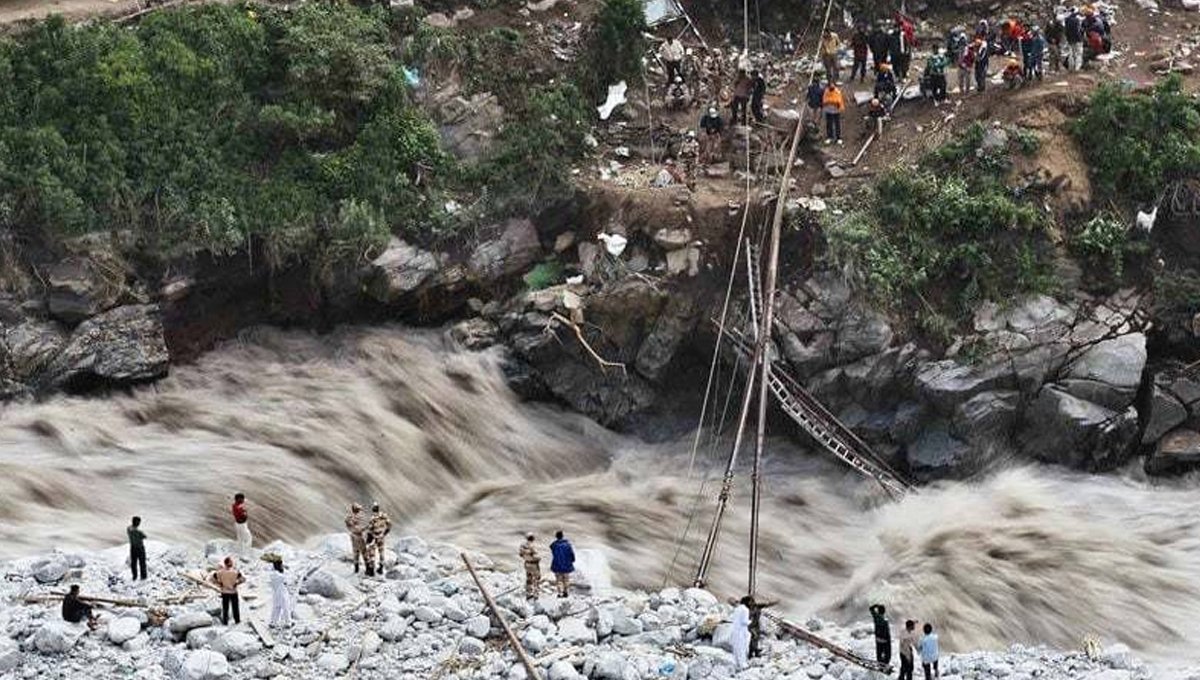 Upper Chitral Cut Off as Glacial Flood Wipes Out Key Bridge