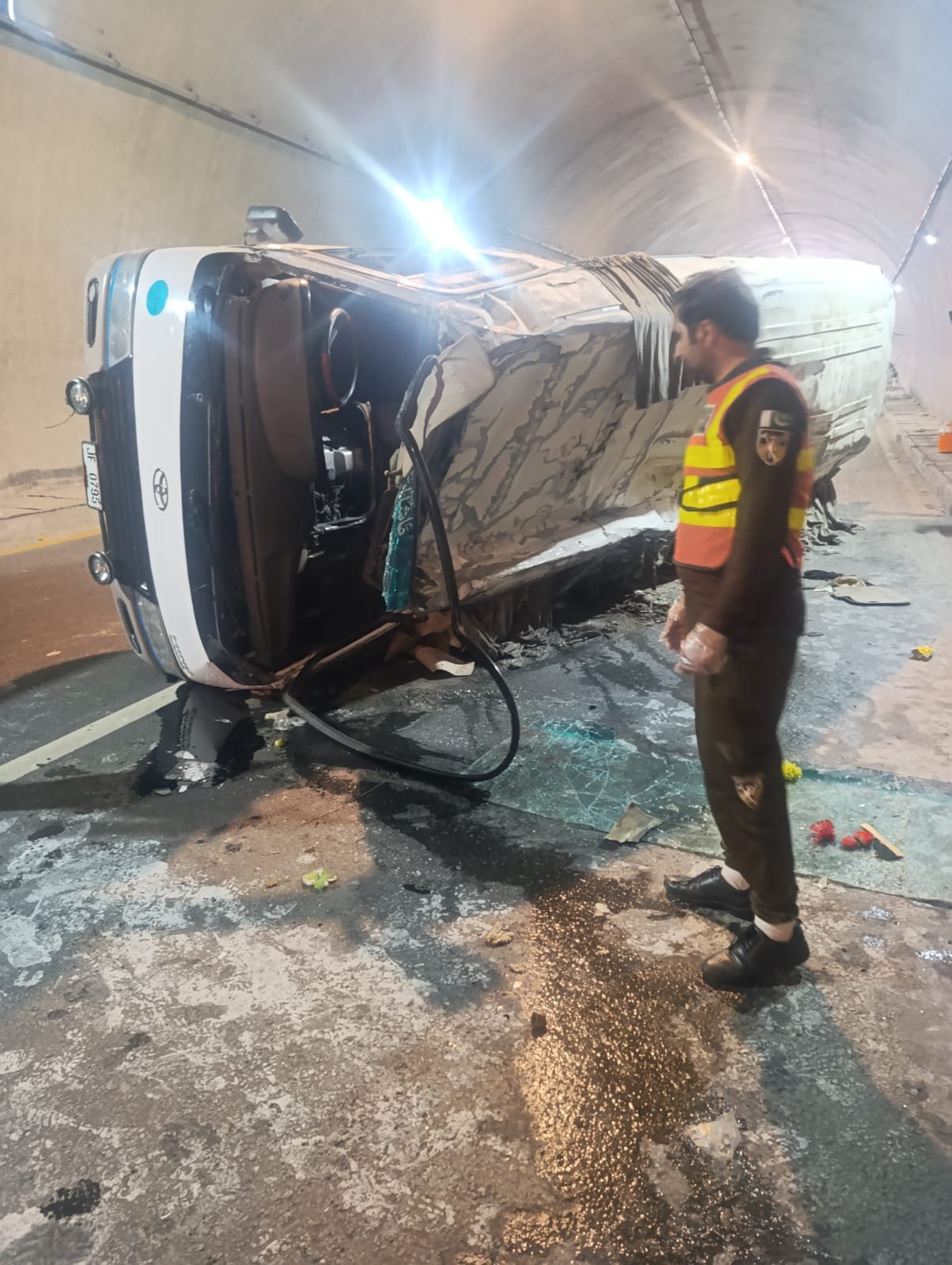 20 injured as passenger coach crashes inside Swat Motorway tunnel