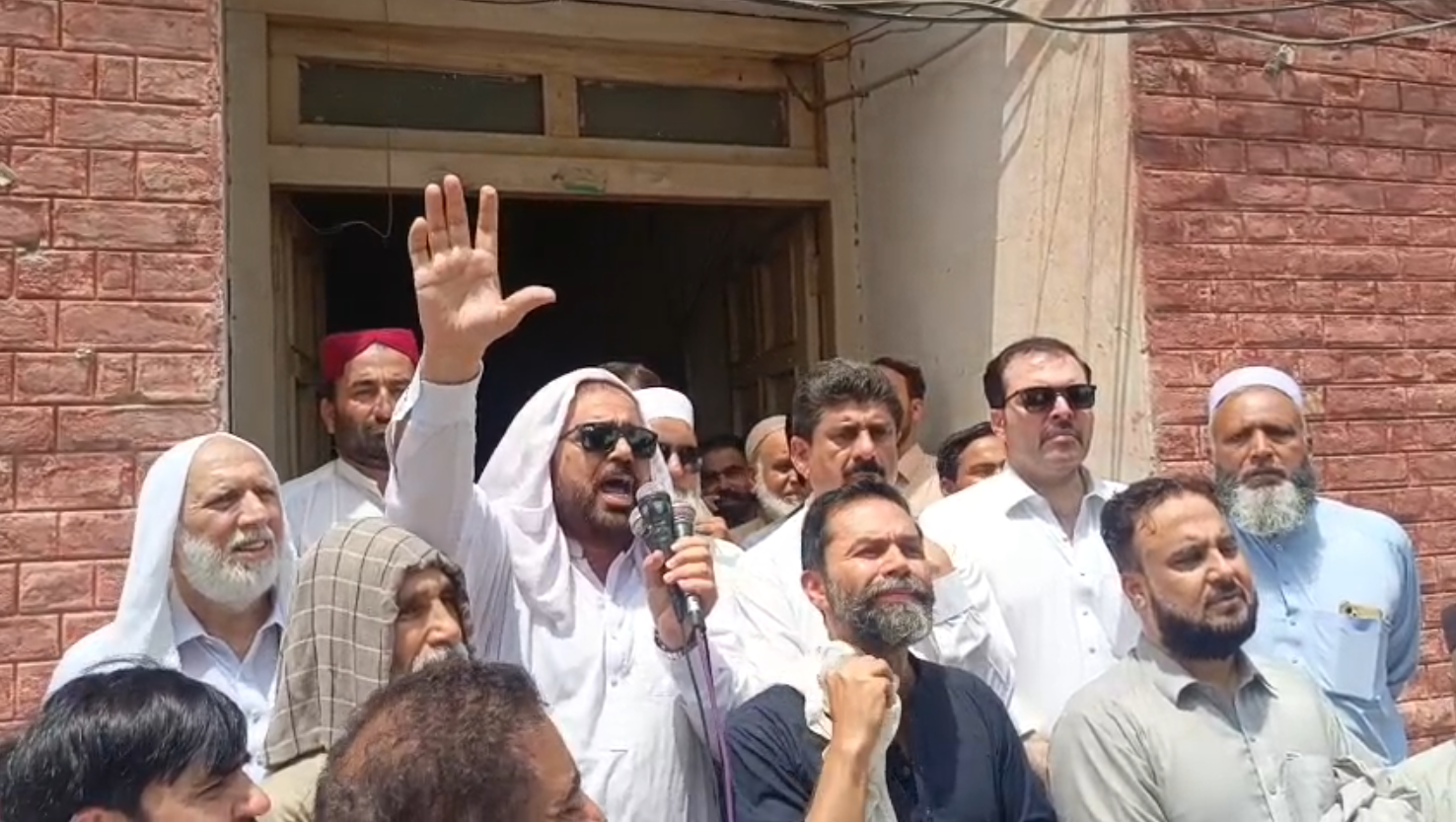 Citizens took to the streets in Charsadda against unannounced and prolonged load shedding in Charsadda