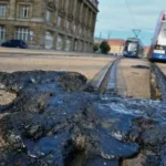 Road melting in UK