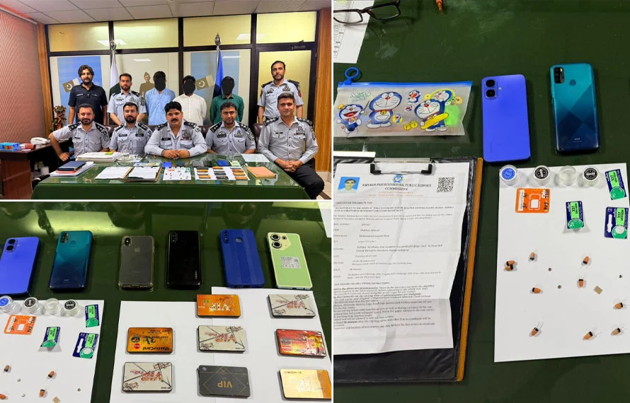 Peshawar police arrest five for attempting exam cheating using advanced devices