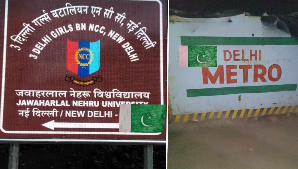 Pakistani Flags Painted in New Delhi, Sparking Fresh Debate Over Two-Nation Theory