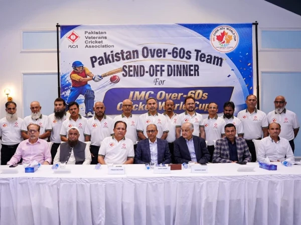 Pakistan’s Over-60 age players Cricket Team Departs for World Cup in Canada