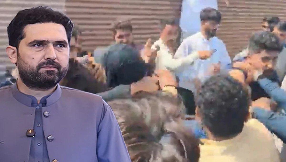 Chaos Erupts During CM Afridi’s Karachi Tour as PTI Workers Clash, Journalists Face Harassment