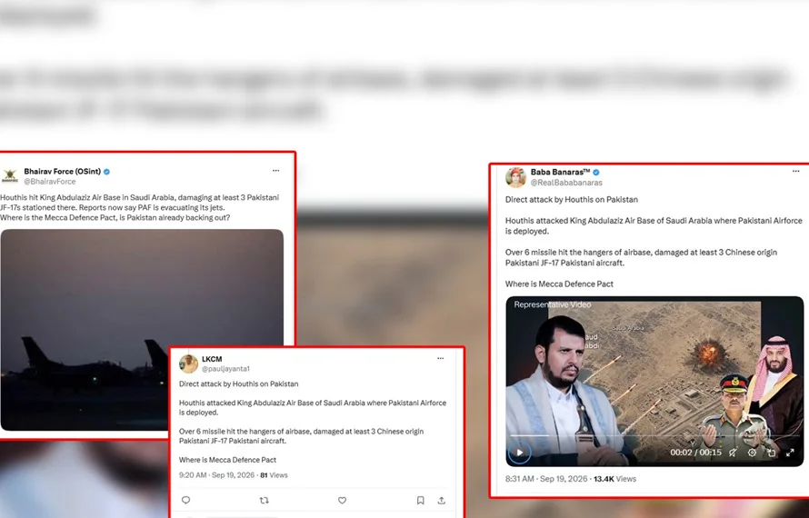 Indian Propaganda on X Exposed, Claims of Pakistani Jets Destroyed Proved False