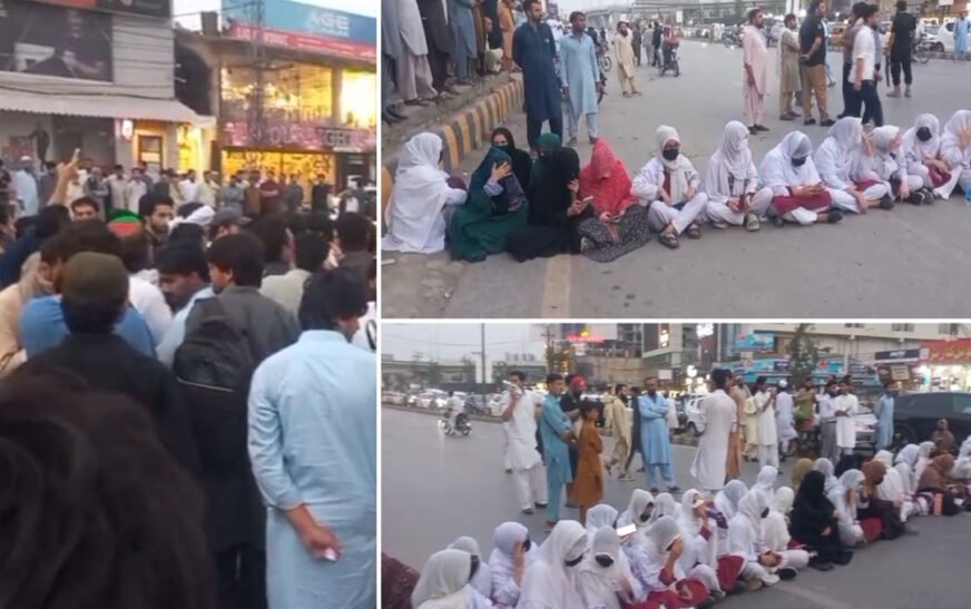 Hayatabad Nursing College Students’ Protest Intensifies, Roads Blocked