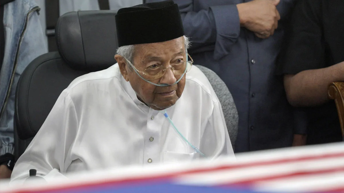 Ex-Malaysian PM Mahathir, 101, hospitalised after wife’s death